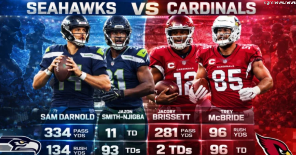 Seattle Seahawks vs Arizona Cardinals player stats and impact plays