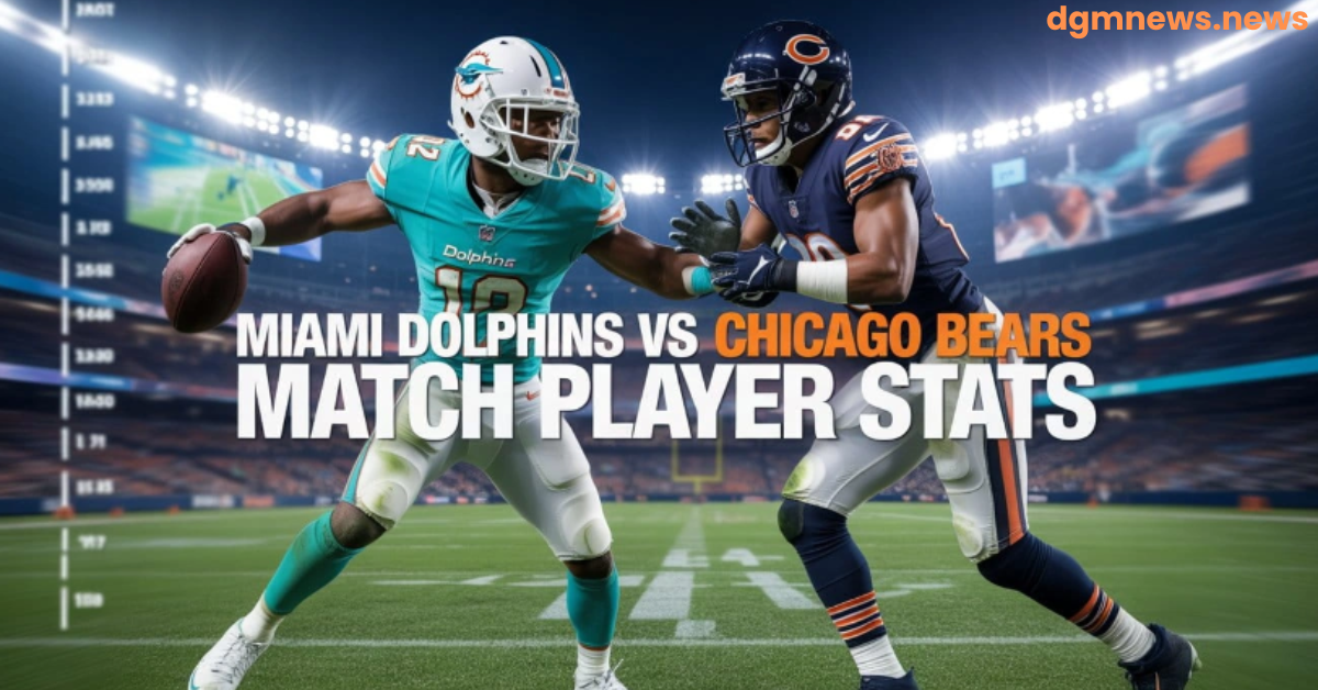 Miami Dolphins vs Chicago Bears match player stats box score preseason 2025